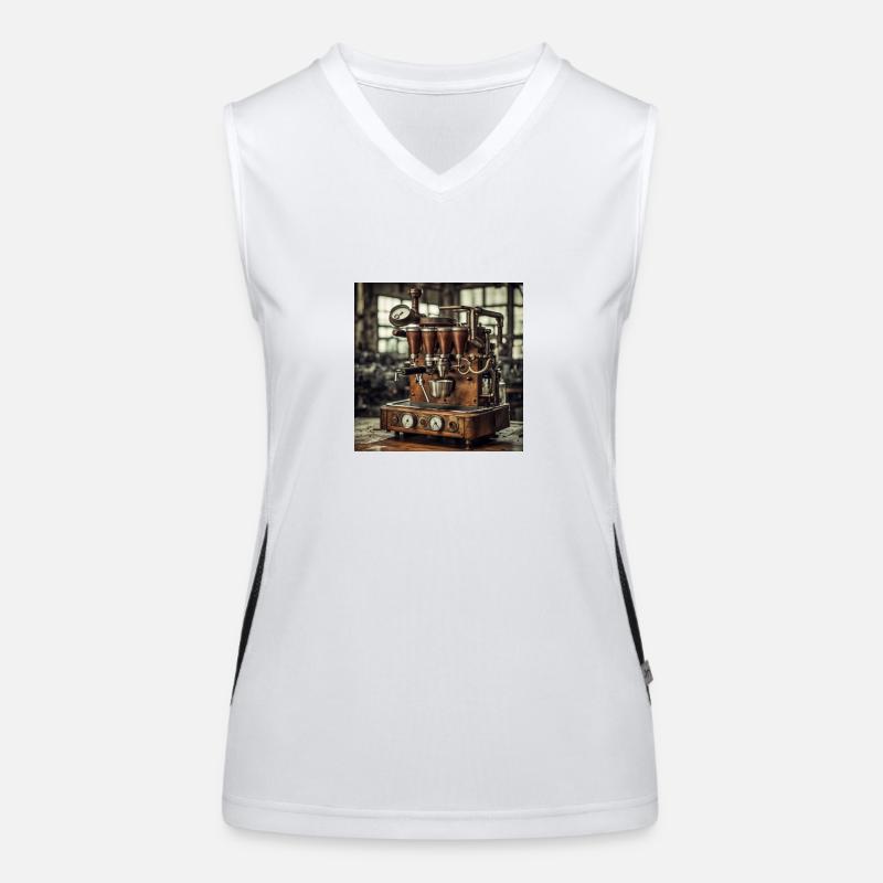 Steampunk Espresso Women's Functional Contrast Tank Top