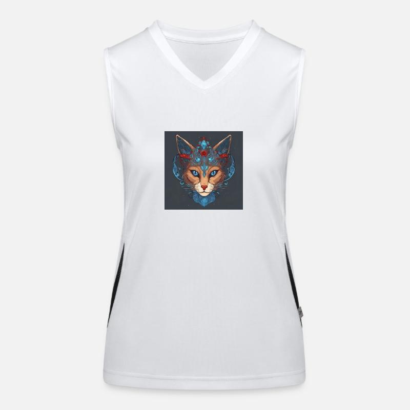 Fox Elegance Funktionelles Kontrast-Tank Top für Frauen
