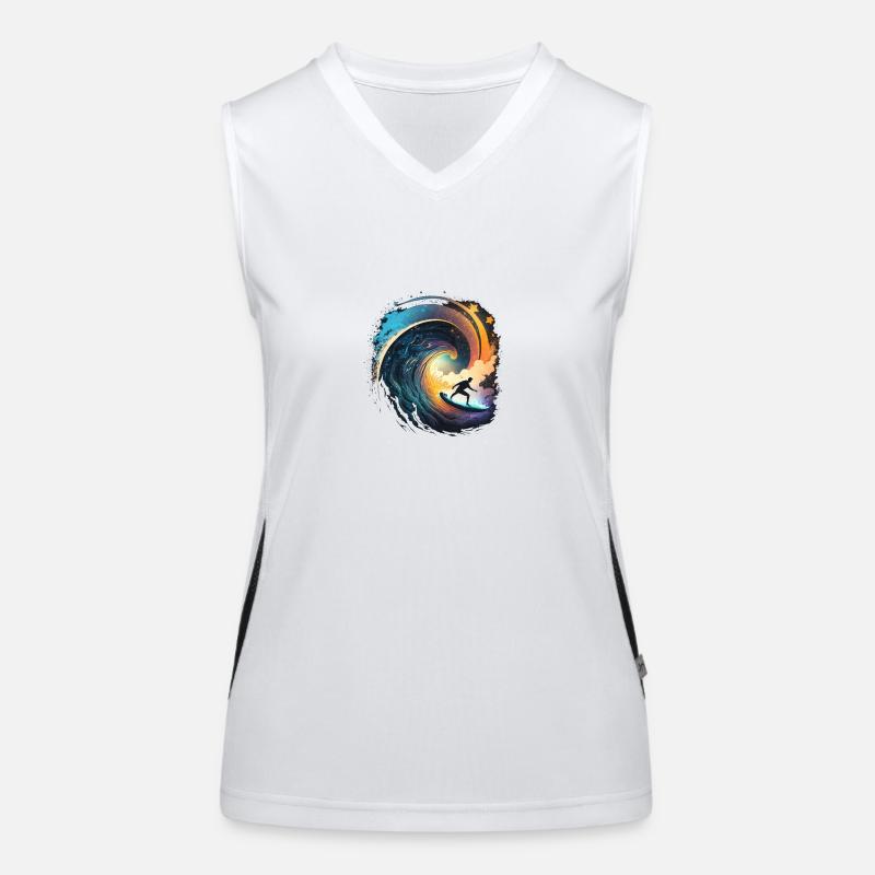 Surfen Funktionelles Kontrast-Tank Top für Frauen