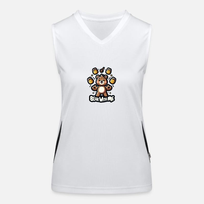 Bear with me Funktionelles Kontrast-Tank Top für Frauen