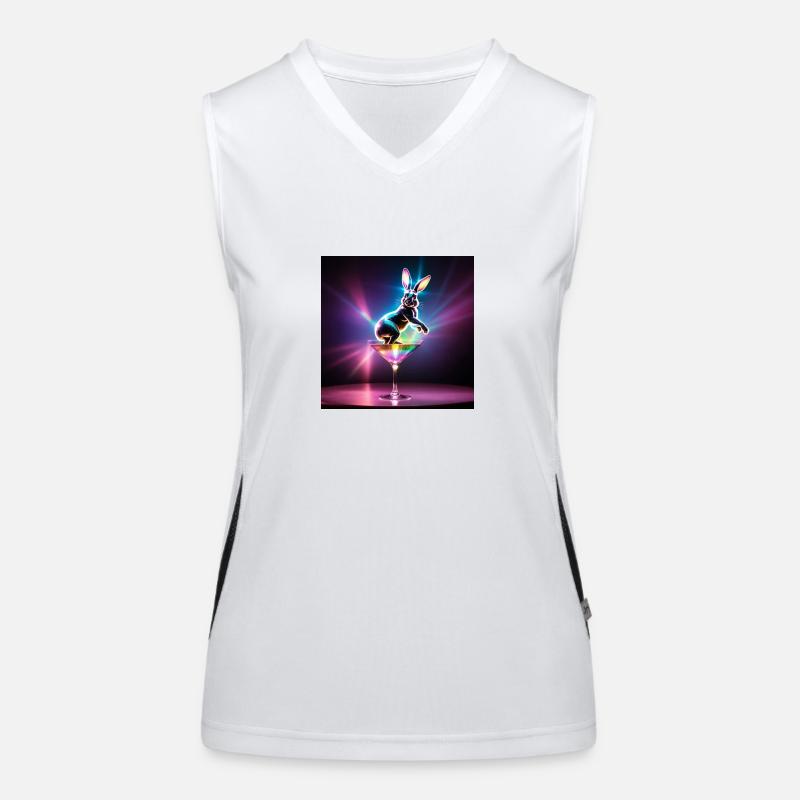 Gogo Rabbit Funktionelles Kontrast-Tank Top für Frauen