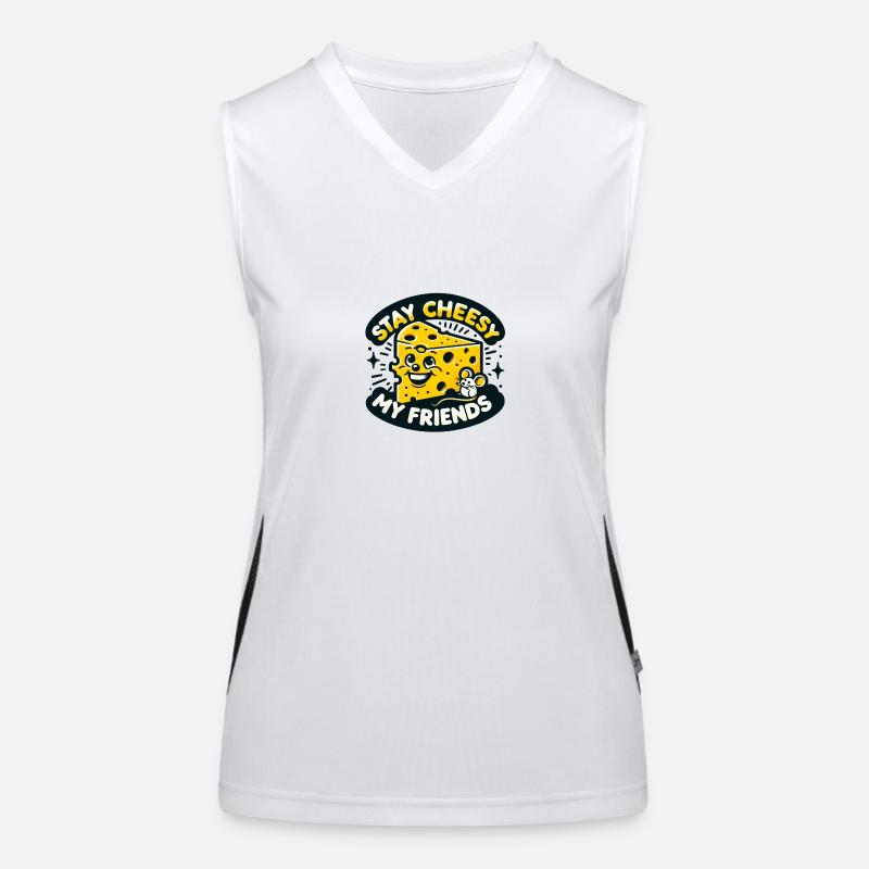 Stay Cheesy Women's Functional Contrast Tank Top