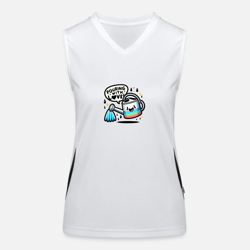 Pouring With Love Women's Functional Contrast Tank Top
