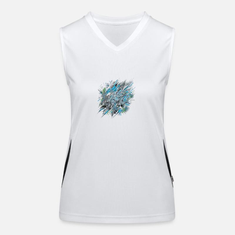 Geschwindigkeit neuronaler Netze Funktionelles Kontrast-Tank Top für Frauen