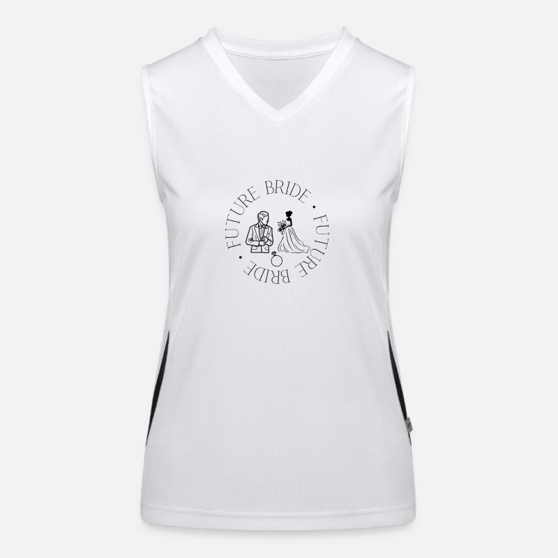 Future Bride Funktionelles Kontrast-Tank Top für Frauen