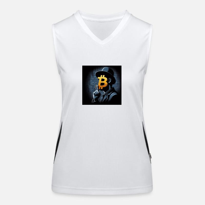 Bitcoin Funktionelles Kontrast-Tank Top für Frauen