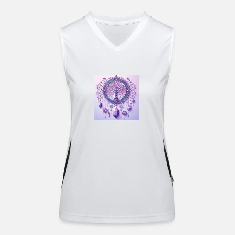Baum des Lebens. Funktionelles Kontrast-Tank Top für Frauen