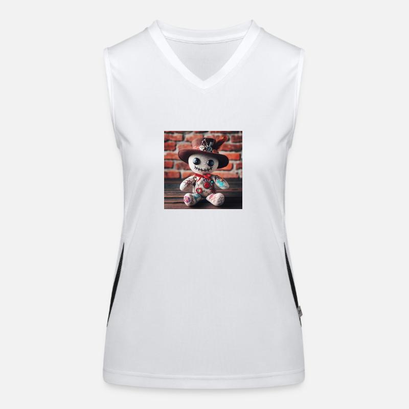 Voodoo püppi Funktionelles Kontrast-Tank Top für Frauen