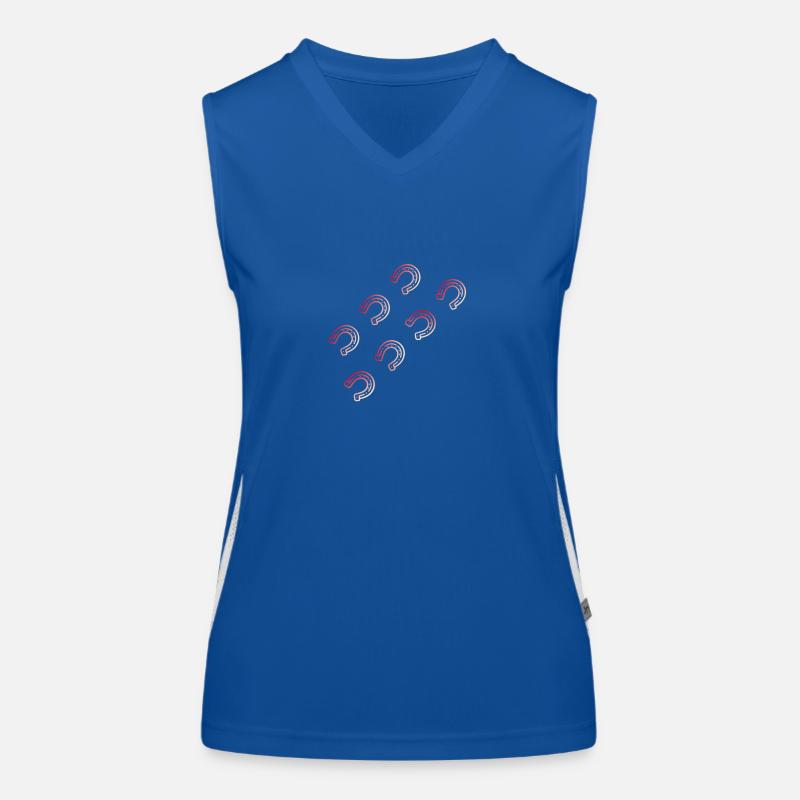 Fers à cheval Débardeur respirant contrasté Femme