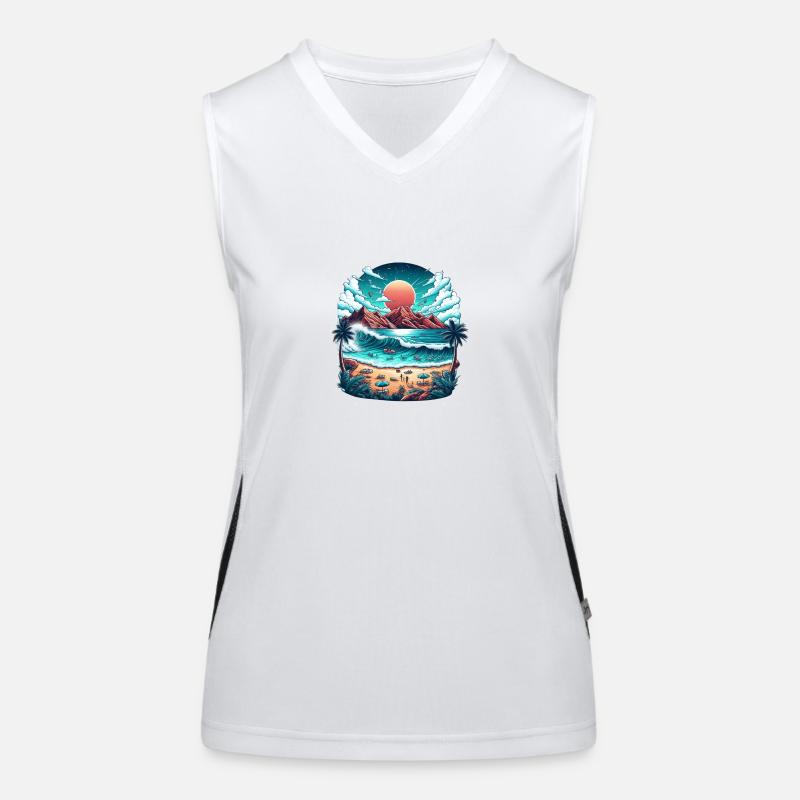 Summer feeling Funktionelles Kontrast-Tank Top für Frauen