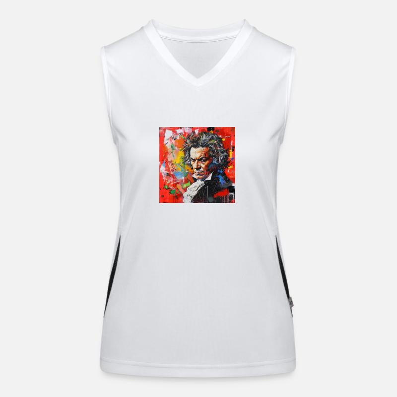 Beethoven No.4 Funktionelles Kontrast-Tank Top für Frauen