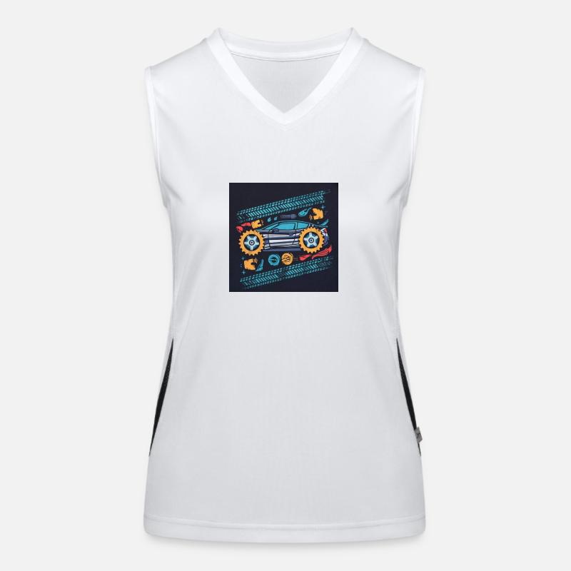 Car Signals Funktionelles Kontrast-Tank Top für Frauen