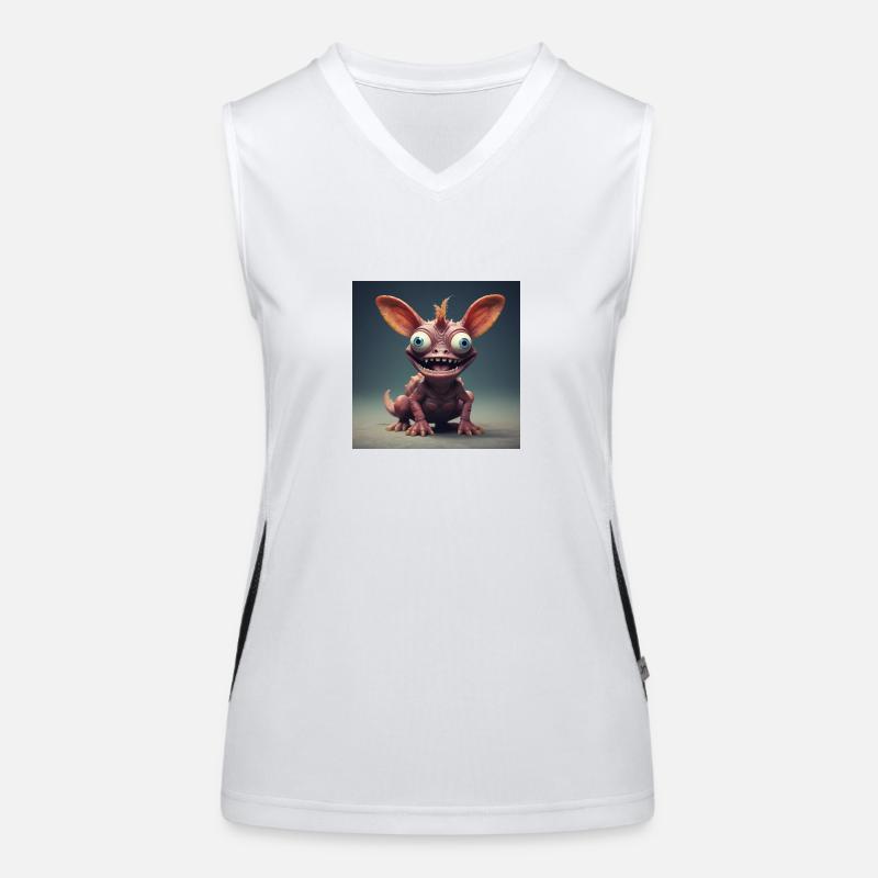Cheerful Creature - Women's Functional Contrast Tank Top - white/black