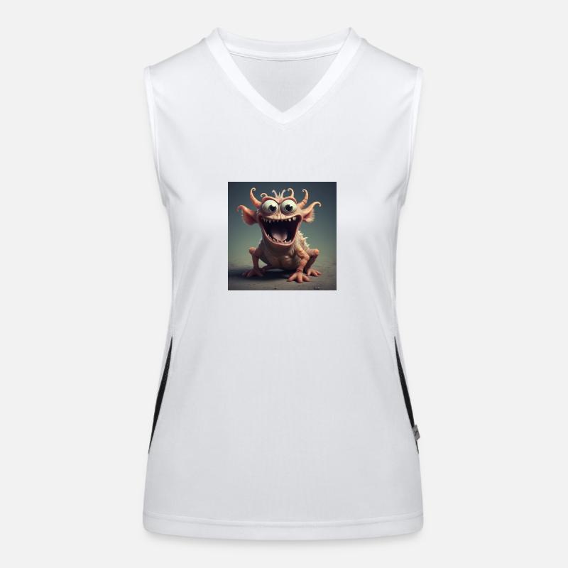 Cheerful Creature - Women's Functional Contrast Tank Top - white/black