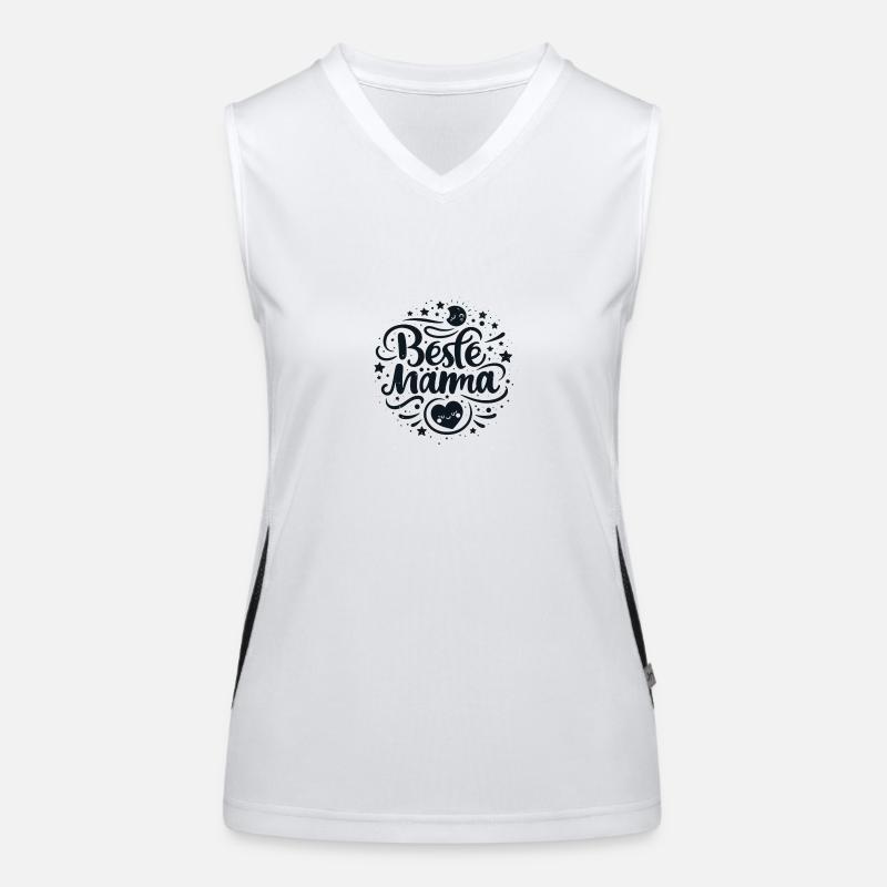 Beste Mama Funktionelles Kontrast-Tank Top für Frauen