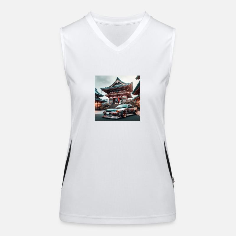 JDM Tempel Funktionelles Kontrast-Tank Top für Frauen