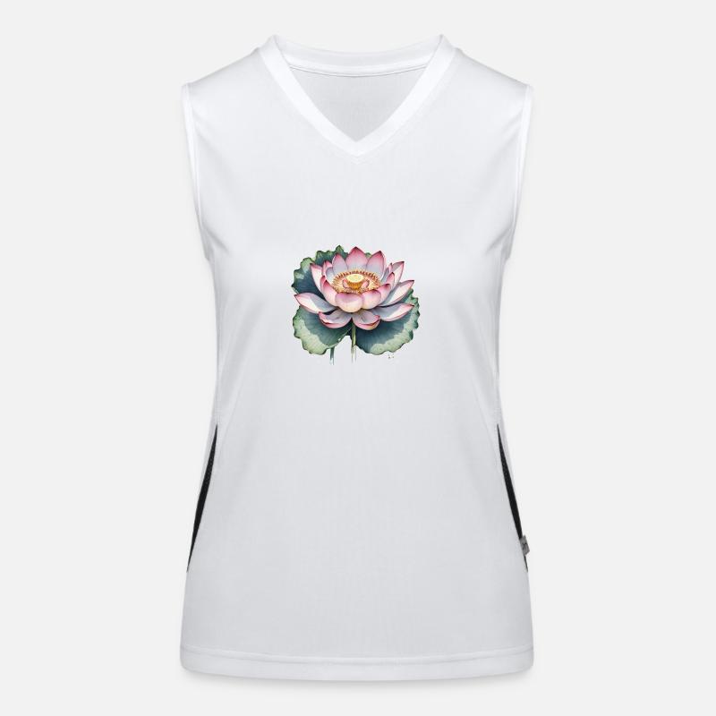 Flower Power Funktionelles Kontrast-Tank Top für Frauen