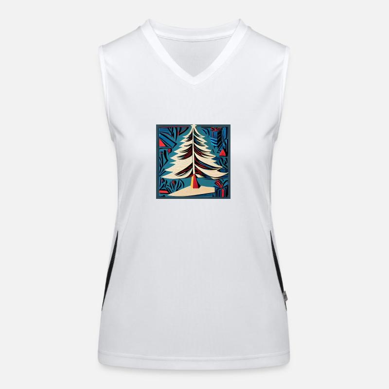 Arbre de Noël Débardeur respirant contrasté Femme
