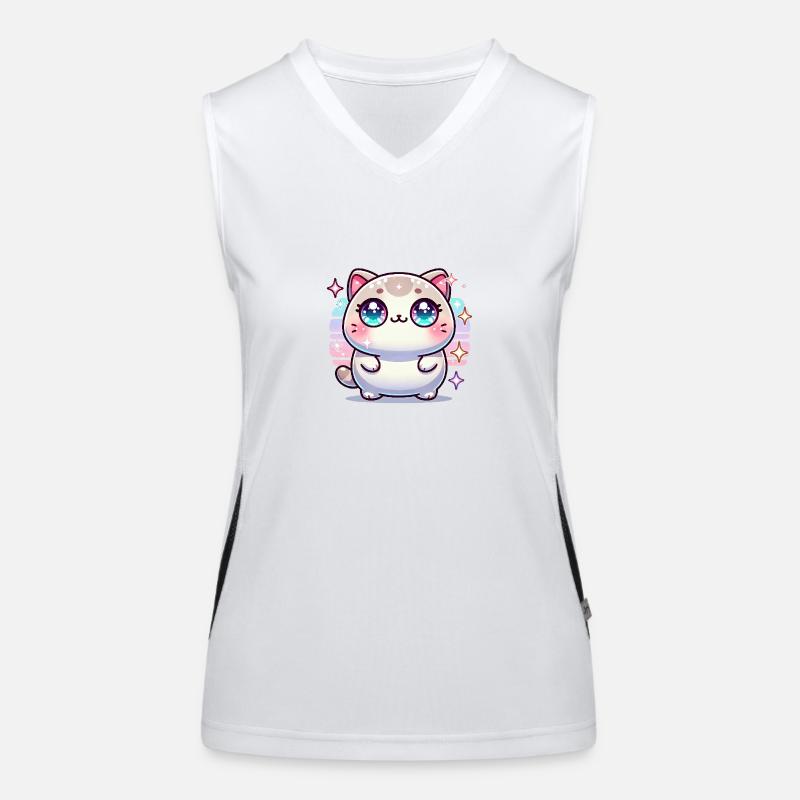 CHAT KAWAII <3 Débardeur respirant contrasté Femme