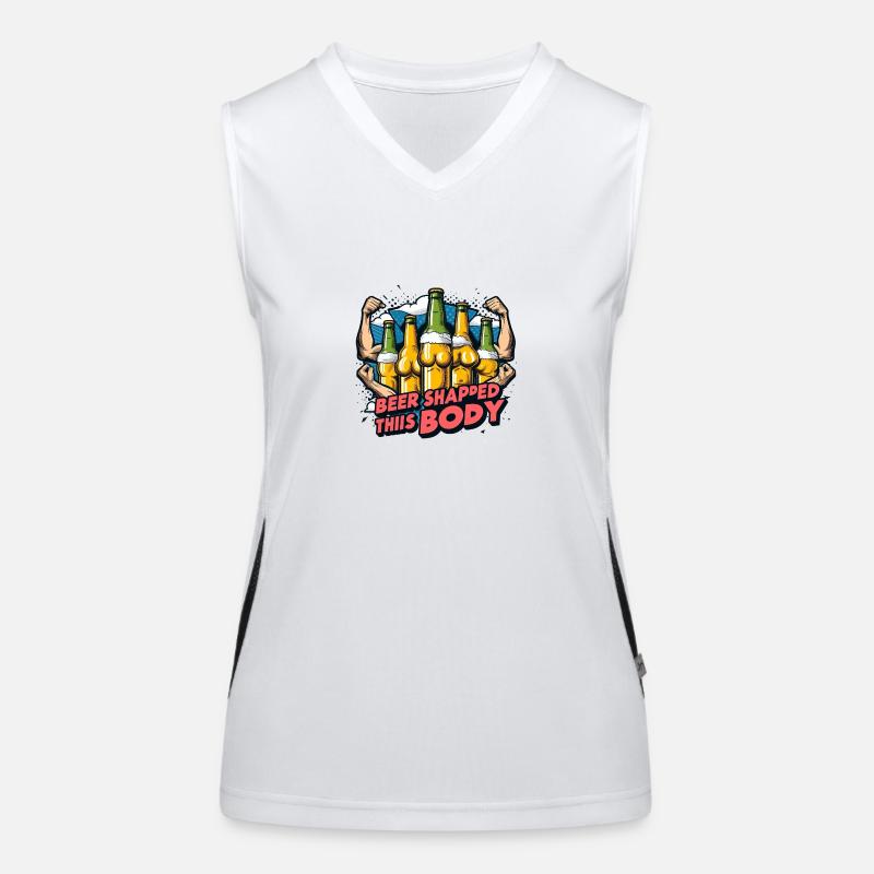 Bier formte diesen Körper Funktionelles Kontrast-Tank Top für Frauen