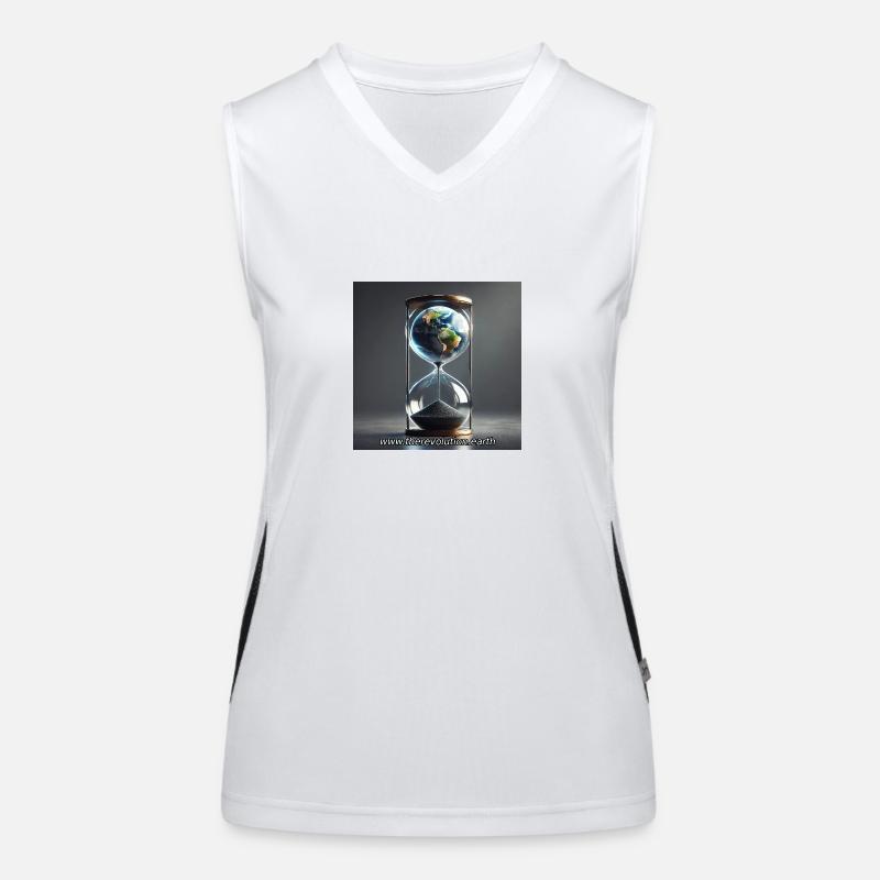 Sanduhr (C) mit Vision Funktionelles Kontrast-Tank Top für Frauen