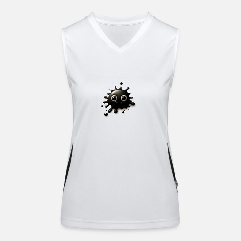 Tache d’encre Débardeur respirant contrasté Femme