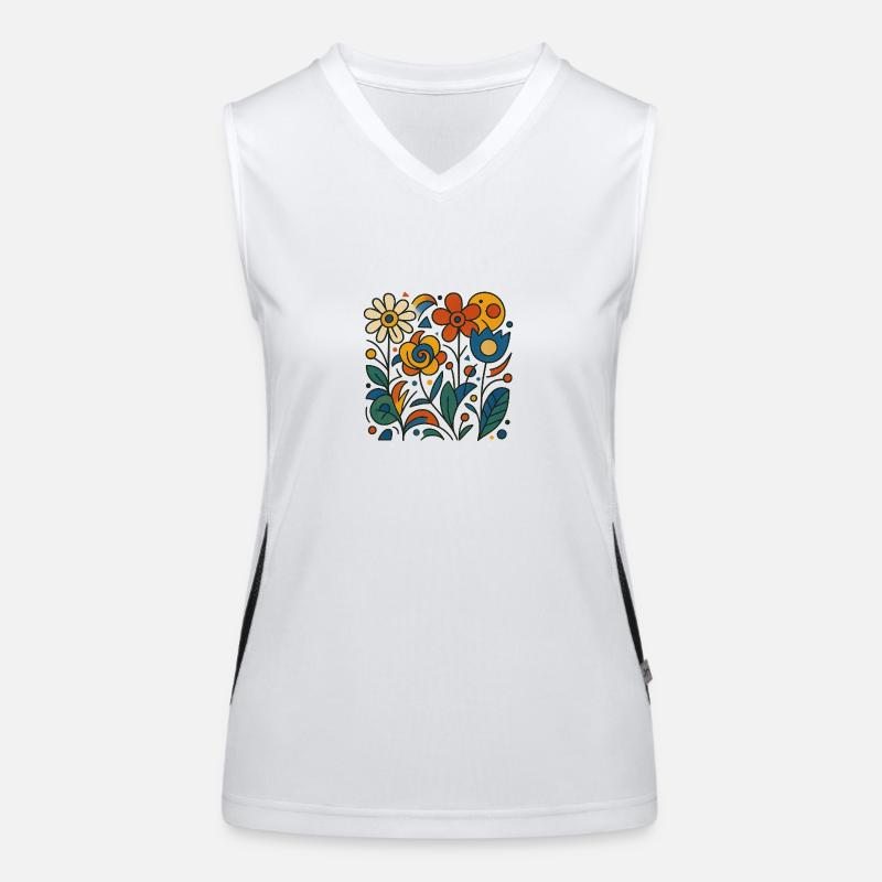 Flowers Women's Functional Contrast Tank Top