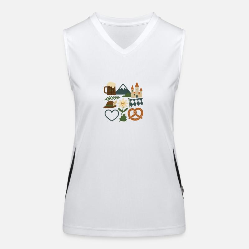 Bavaria Collage Women's Functional Contrast Tank Top