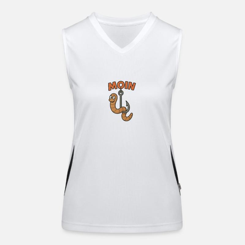 Moin Wurm Funktionelles Kontrast-Tank Top für Frauen