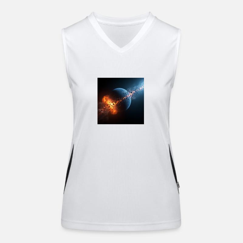 Cosmic Firestarter Funktionelles Kontrast-Tank Top für Frauen