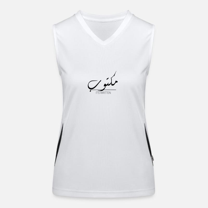 Il est écrit. Débardeur respirant contrasté Femme