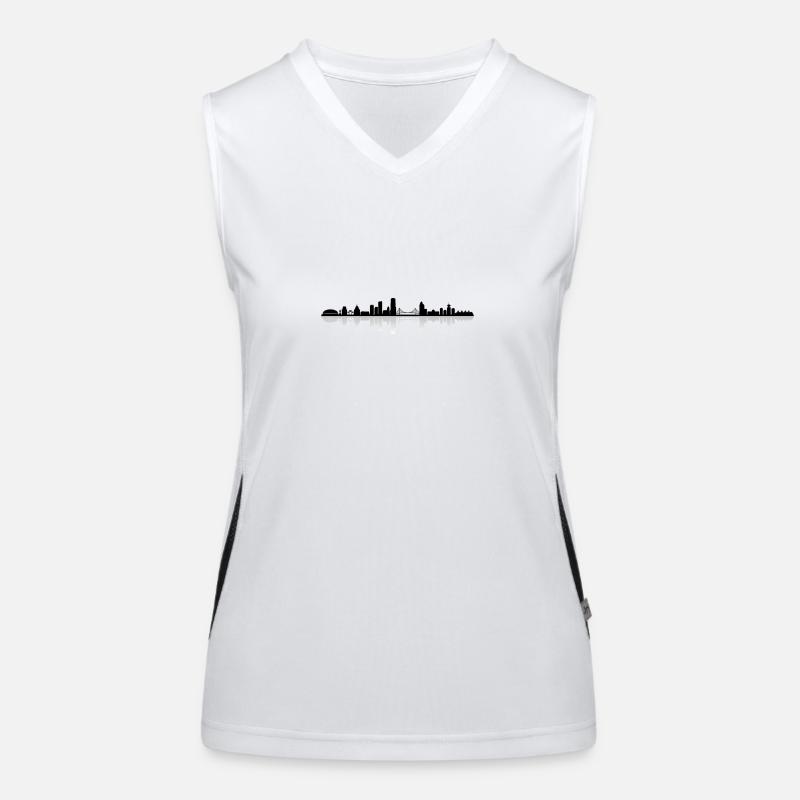 Skyline - Vancouver Funktionelles Kontrast-Tank Top für Frauen