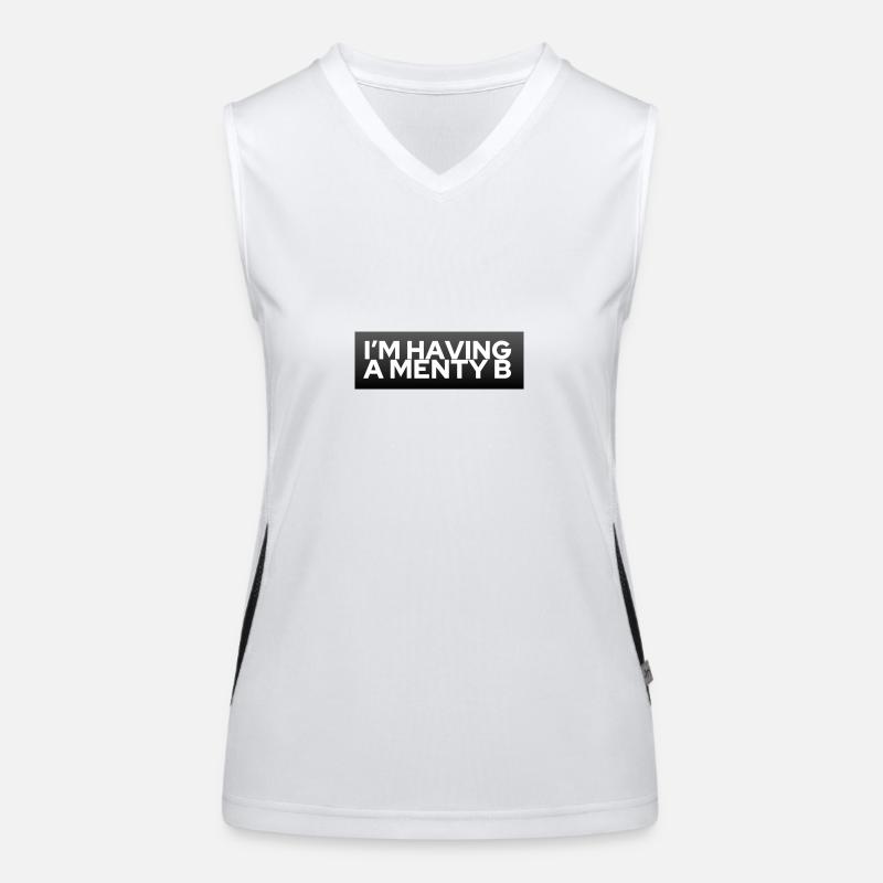 Menty B (mental breakdown) Women's Functional Contrast Tank Top