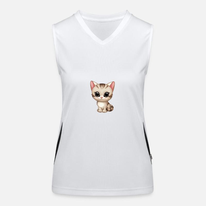 Chatons Débardeur respirant contrasté Femme