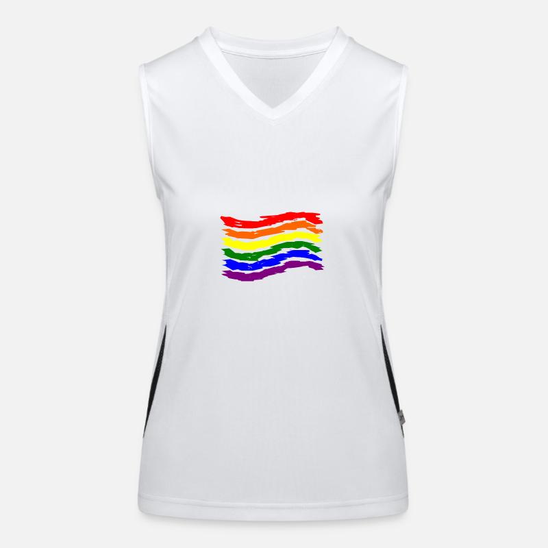 lgbt Débardeur respirant contrasté Femme