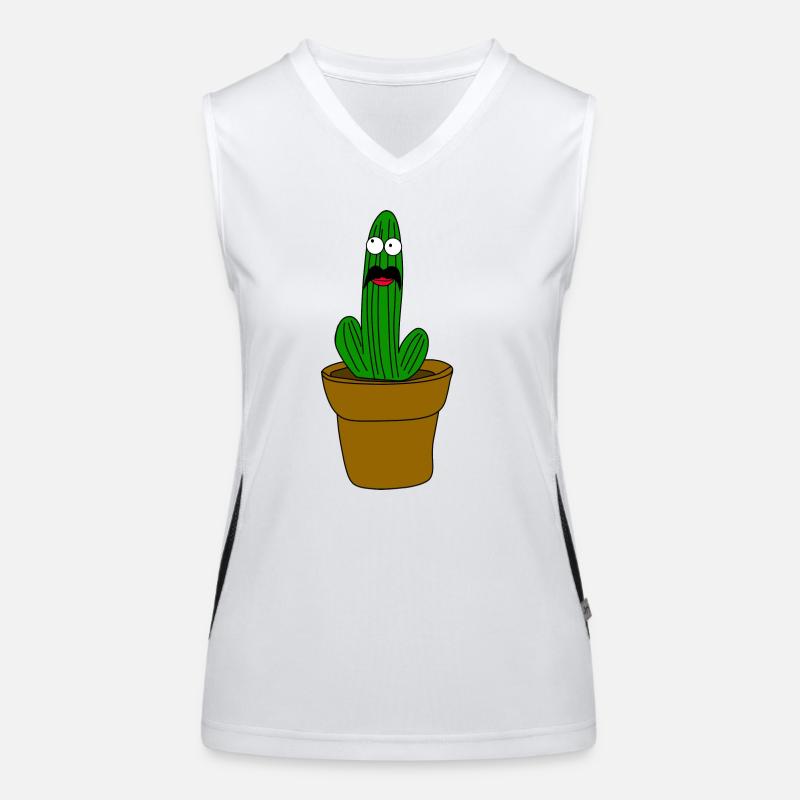 Cactus avec barbe Débardeur respirant contrasté Femme