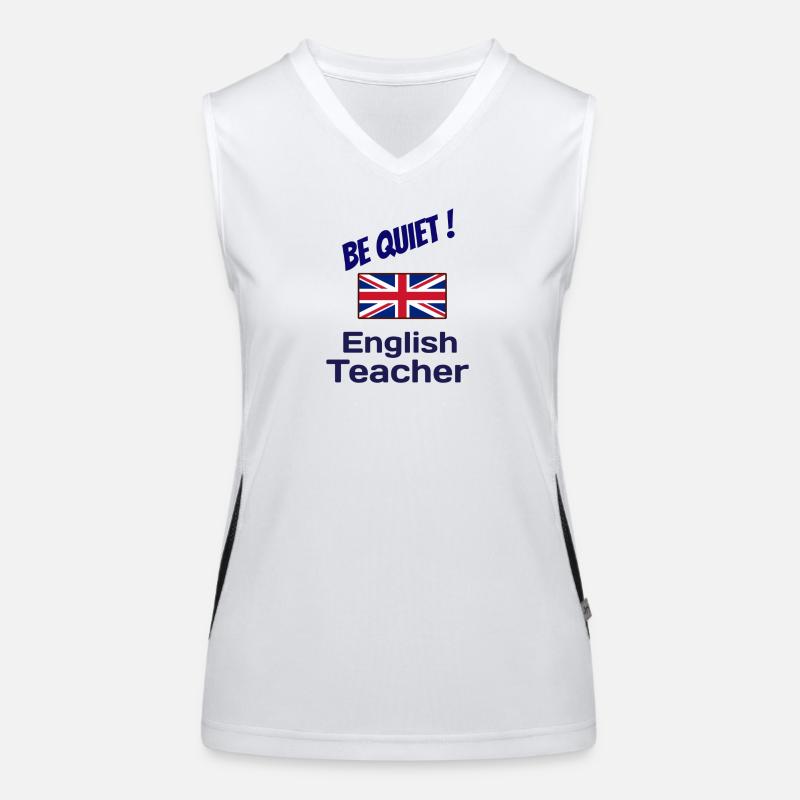 Idée cadeau prof d'anglais Débardeur respirant contrasté Femme