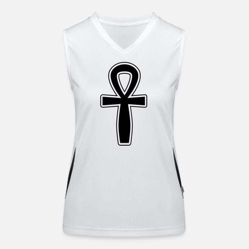 Symbole Ankh Débardeur respirant contrasté Femme