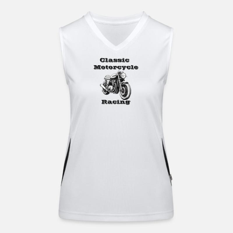Classic Motorcycle Racing Women's Functional Contrast Tank Top