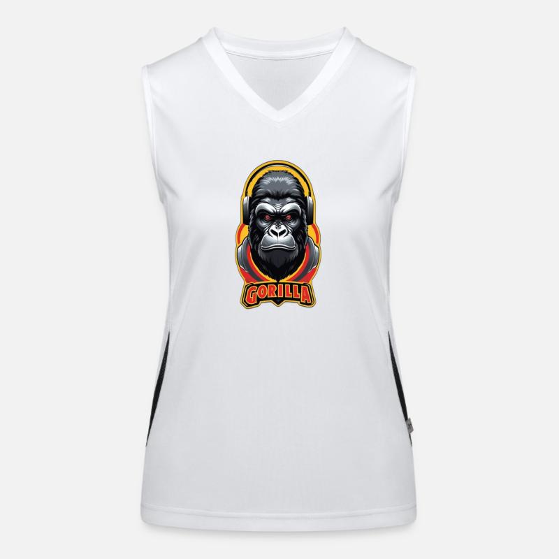 Gorilla Funktionelles Kontrast-Tank Top für Frauen