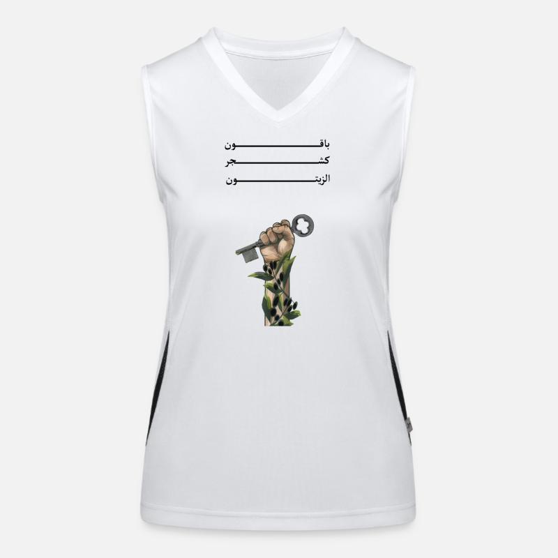 Solid like Oliven trees Funktionelles Kontrast-Tank Top für Frauen