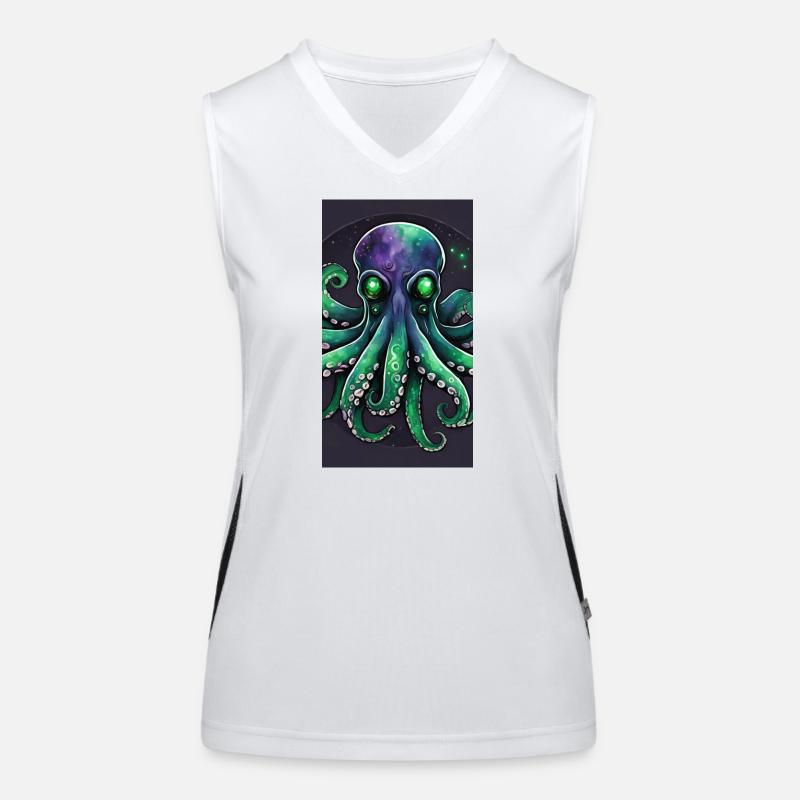 Octopus galaxy Women's Functional Contrast Tank Top