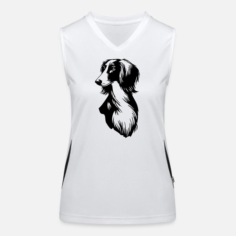 Saluki Head Women's Functional Contrast Tank Top