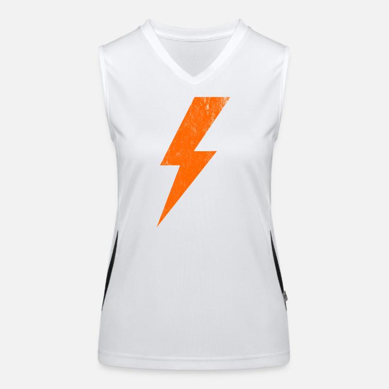 Leuchtender Blitz Design Funktionelles Kontrast-Tank Top für Frauen