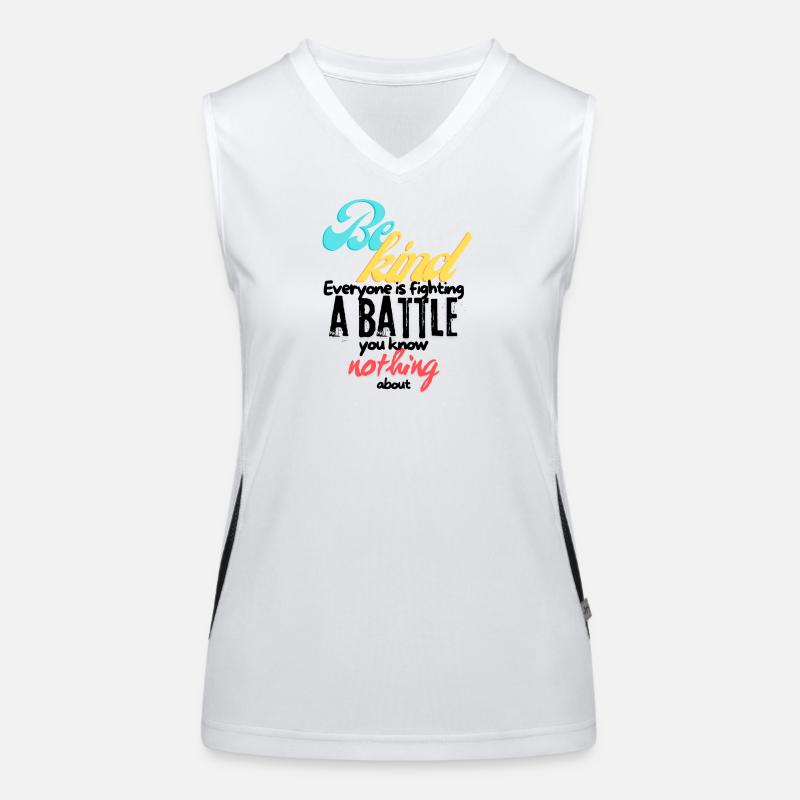 Be Kind Funktionelles Kontrast-Tank Top für Frauen