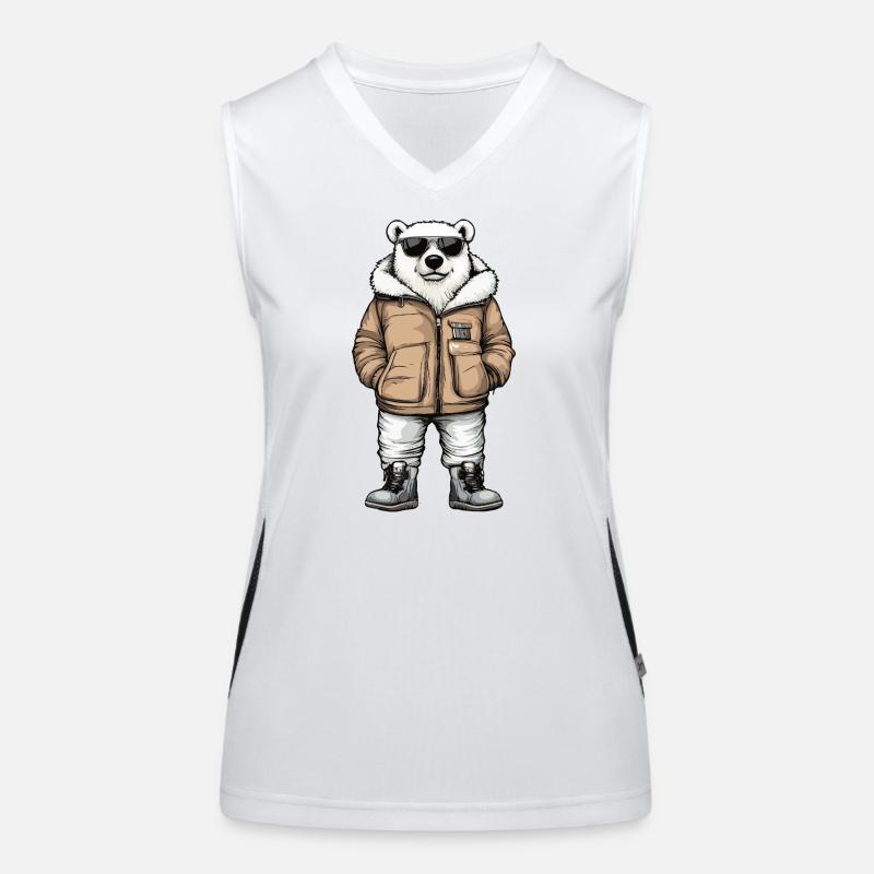 Polar Bear Cool Winter Women's Functional Contrast Tank Top