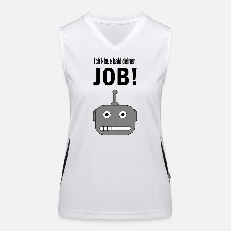 Je vais bientôt te voler ton poste ! Débardeur respirant contrasté Femme