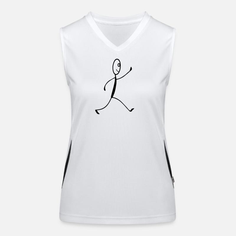 Figure en course Débardeur respirant contrasté Femme