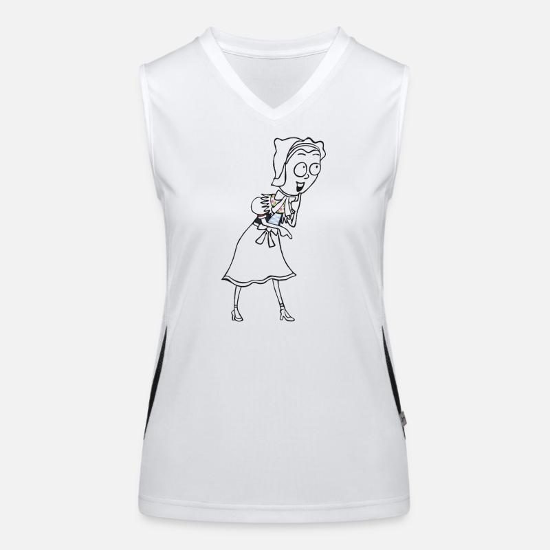 SERBSKA JANKA - kontur - Funktionelles Kontrast-Tank Top für Frauen