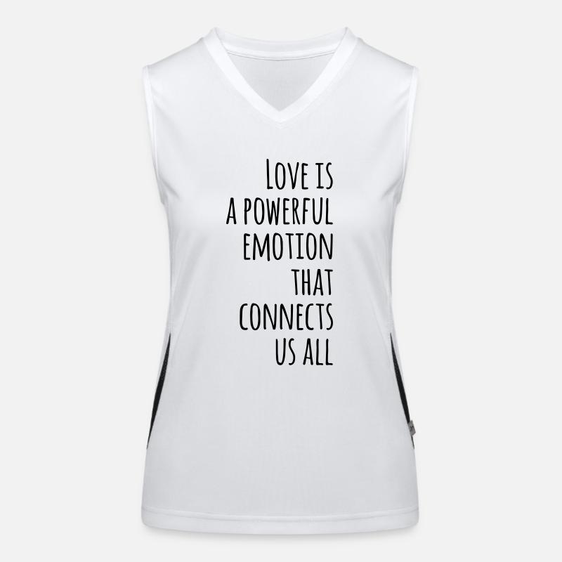 Liebe Spruch Geschenkidee Zitat Funktionelles Kontrast-Tank Top für Frauen